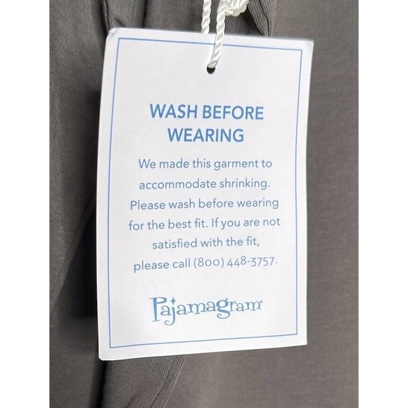 NWT PajamaGram Nordic Christmas Pajamas Set Stretch Men's Gray Size X Large - Picture 8 of 9